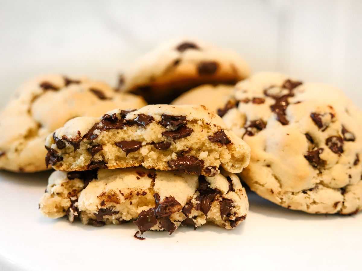 biscotti con gocce di cioccolato